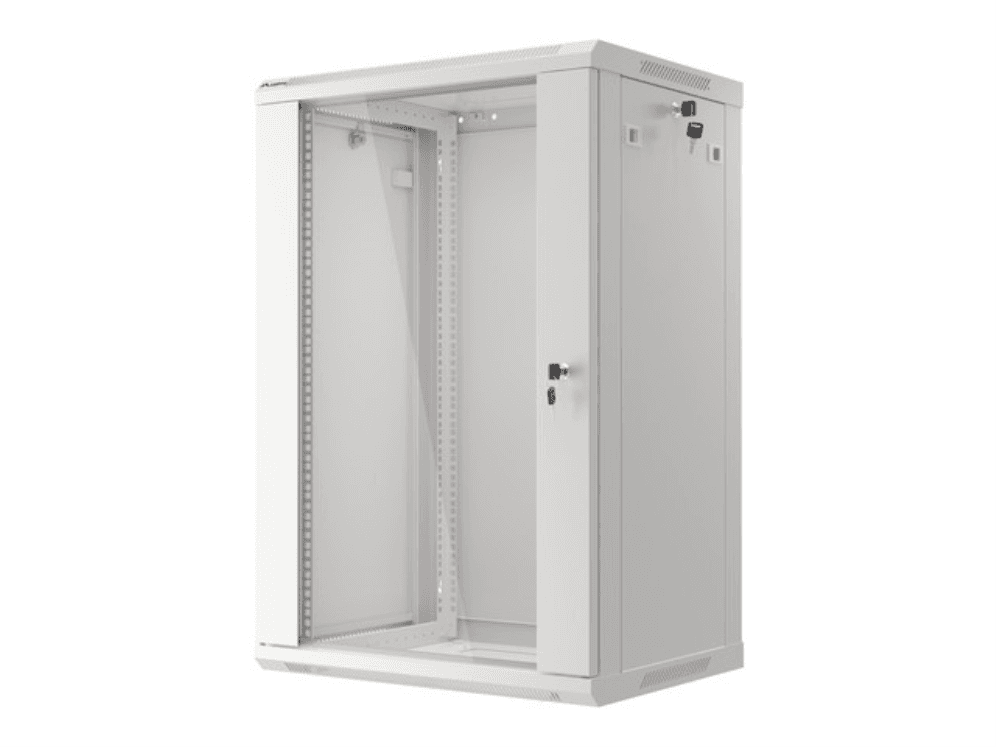Lanberg WF01-6418-10S armario rack 18U Bastidor de pared Gris