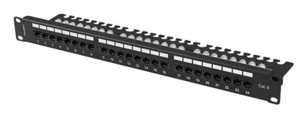 Lanberg PPU6-1124-B panel de parcheo 1U