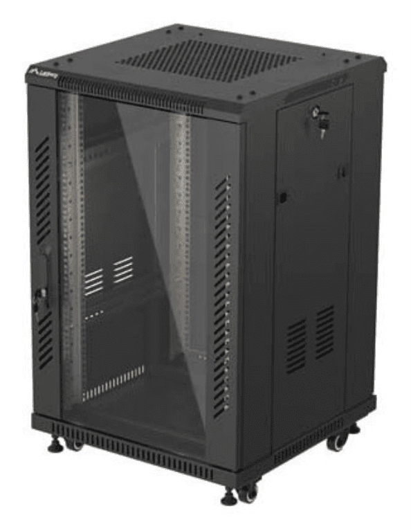 Lanberg FF01-6618-12B armario rack 18U Rack o bastidor independiente Negro