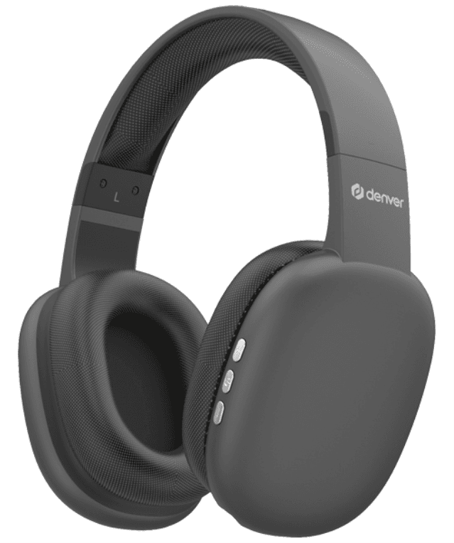 Denver BTH-252 auricular y casco Auriculares Inalámbrico De mano Llamadas/Música/Deporte/Uso diario Bluetooth Gris