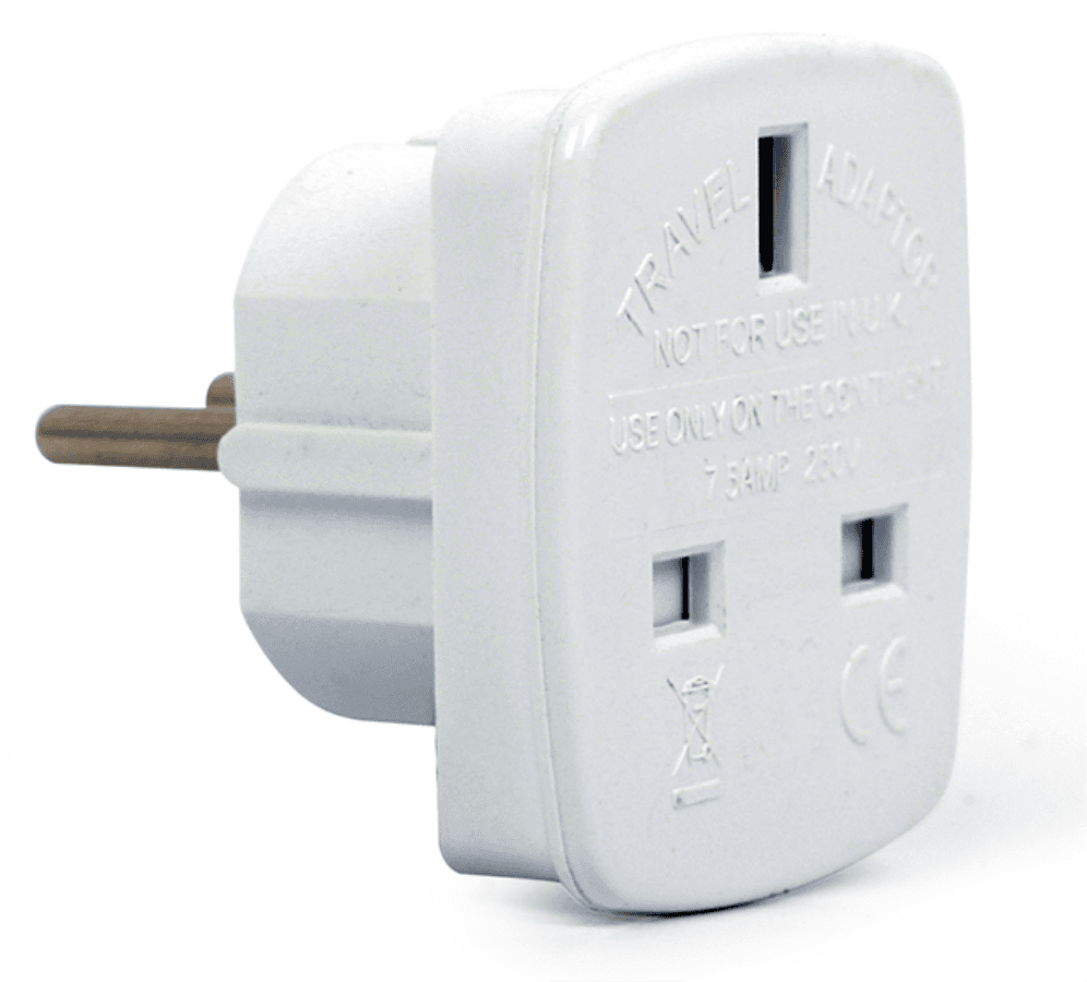 Gembird A-AC-UKEU-001 adaptador de enchufe eléctrico Tipo G (RU) Tipo F Blanco