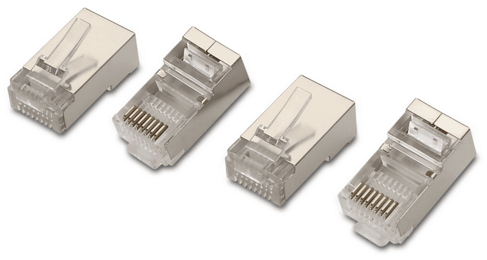 AISENS A138-0293 conector RJ-45 Acero inoxidable, Transparente