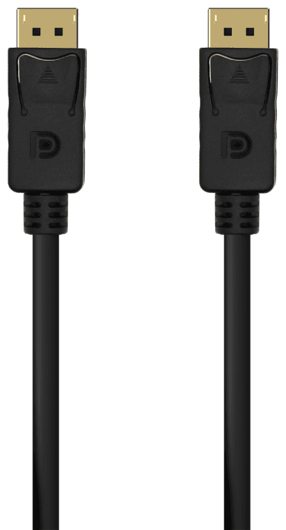 AISENS Cable DISPLAYPORT V1.2 4K@60Hz, DP/M-DP/M, Negro, 0.5M