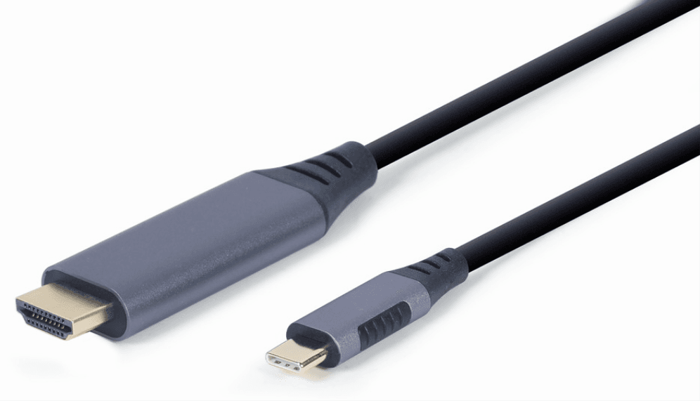Gembird CC-USB3C-HDMI-01-6 adaptador de cable de vídeo 1,8 m USB Tipo C HDMI tipo A (Estándar) Negro, Gris