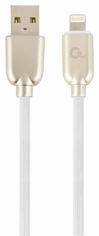 Cablexpert CC-USB2R-AMLM-1M-W cable de conector Lightning Blanco