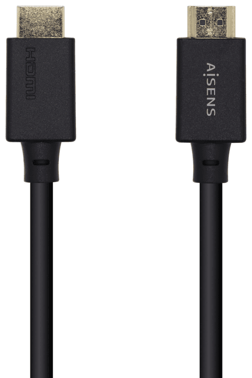 AISENS Cable HDMI V2.1 Ultra Alta Velocidad / HEC Certificado 8k@60Hz 48Gbps, A/M-A/M, Negro, 1.5m