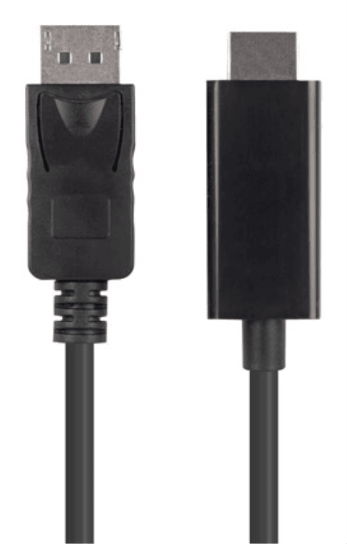 Lanberg CA-DPHD-11CC-0030-BK cambiador de género para cable DisplayPort HDMI Negro