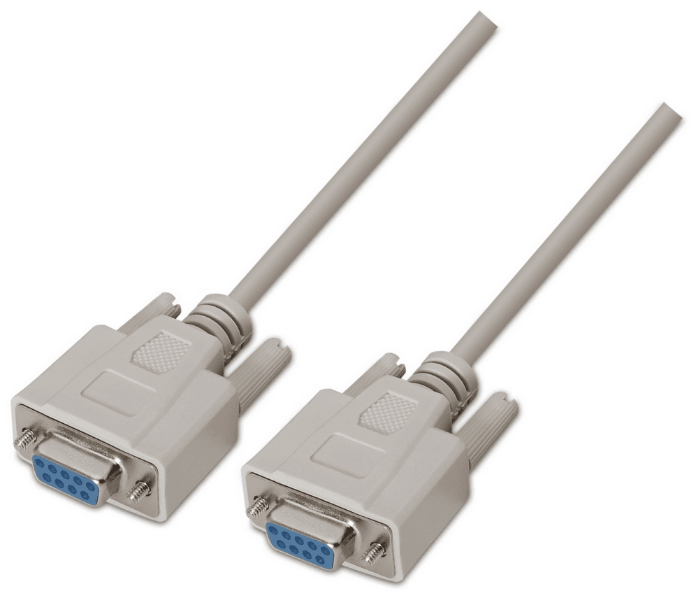 AISENS A112-0066 cable de serie Beige 1,8 m DB9