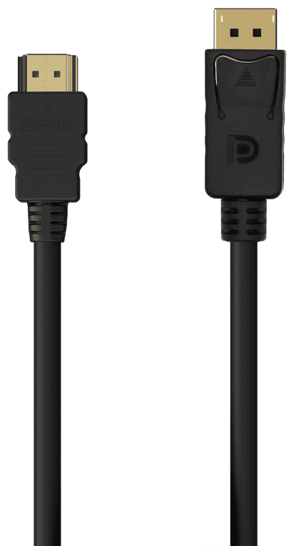 AISENS Cable Conversor DISPLAYPORT a HDMI, DP/M-HDMI/M, Negro, 0.5M