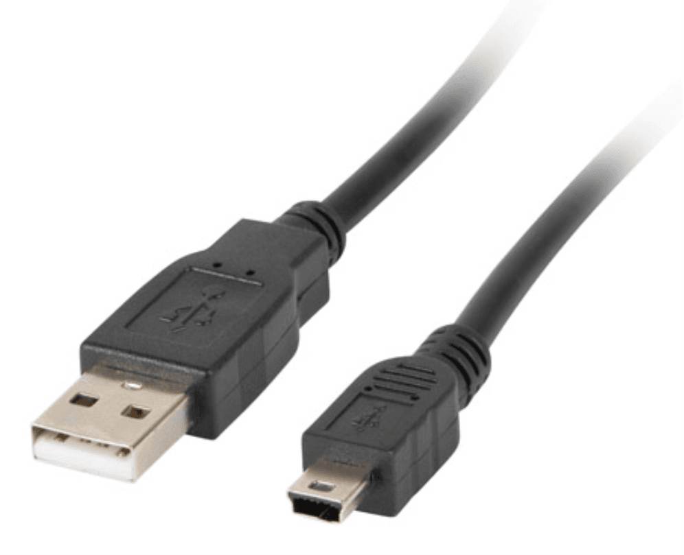 Lanberg CA-USBK-10CC-0003-BK cable USB USB 2.0 0,3 m Mini-USB A USB A Negro
