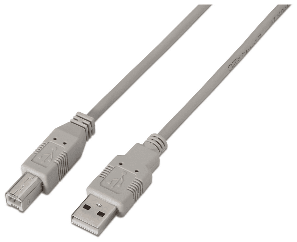 AISENS A101-0002 cable USB USB 2.0 1,8 m USB A USB B Beige