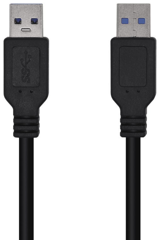 AISENS Cable USB 3.0, Tipo A/M-A/M, Negro, 2.0m