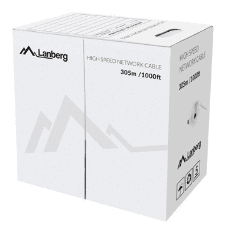 Lanberg LCU6-12CU-0305-S cable de red Gris 305 m Cat6 U/UTP (UTP)