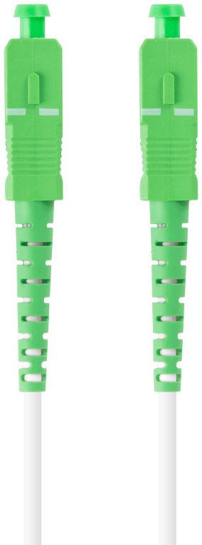 Lanberg FO-SASA-SS21-0100-WH Cable de fibra óptica e InfiniBand 10 m SC Verde, Blanco