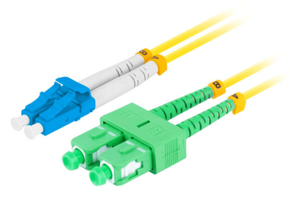 Lanberg FO-LUSA-SD11-0020-YE Cable de fibra óptica e InfiniBand 2 m SC LC LC/SC Amarillo
