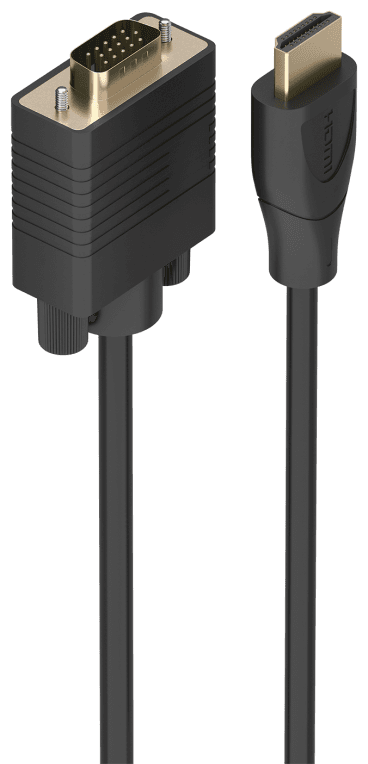 AISENS Cable Conversor HDMI a SVGA, HDMI A/M-SVGA/M, Negro, 2.0m