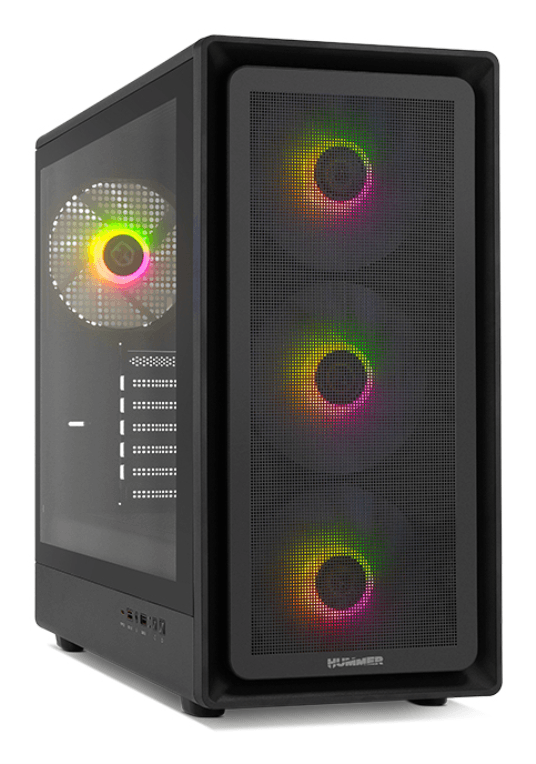 NOX Hummer Aero Midi Tower Negro