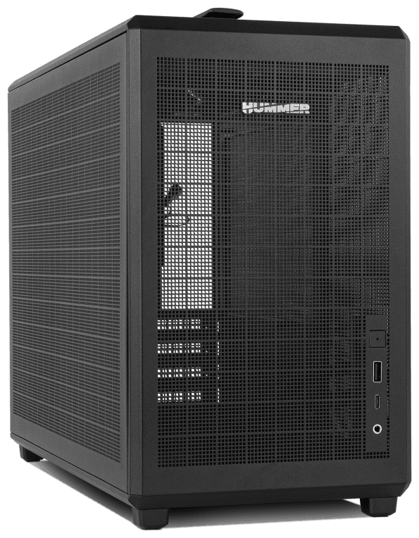 NOX Hummer Mini torre M-ATX portable mesh Ngr