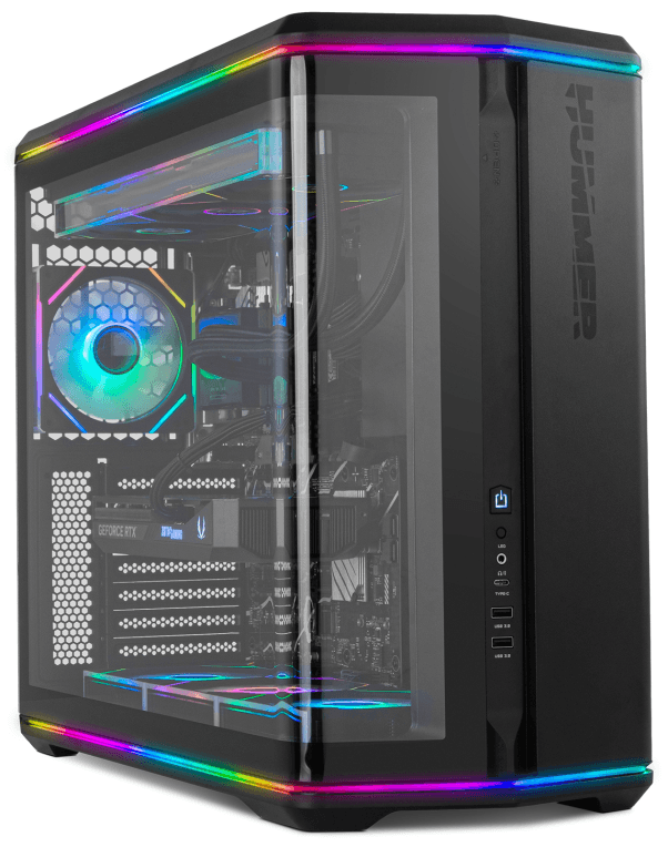 NOX Hummer Semitorre ATX cristal curvo ARGB Ngr