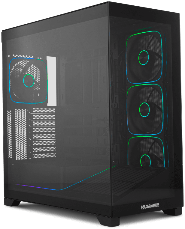NOX Hummer BLADE, Torre ATX, ARGB, Ultra Airflow, Negro