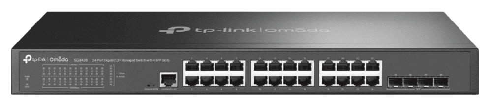 TP-Link Omada SG3428 switch Gestionado L2/L3 Gigabit Ethernet (10/100/1000) 1U Negro