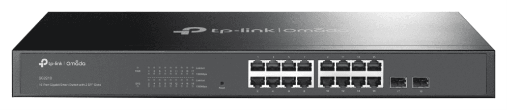 TP-Link Omada SG2218 switch Gestionado L2/L2+ Gigabit Ethernet (10/100/1000) 1U Negro