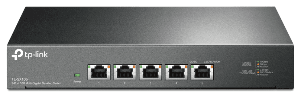 TP-Link TL-SX105 switch No administrado 10G Ethernet (100/1000/10000) Negro