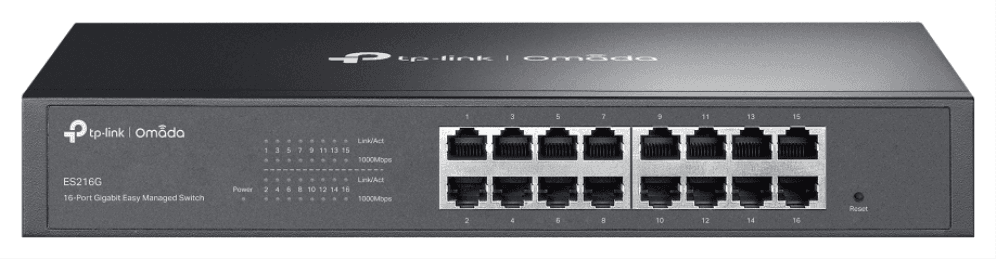 TP-Link Omada ES216G switch Gestionado L2 Gigabit Ethernet (10/100/1000) Negro