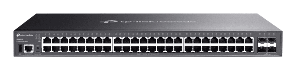 TP-Link Omada SG5452XF switch Gestionado L3 Gigabit Ethernet (10/100/1000) 1U Negro