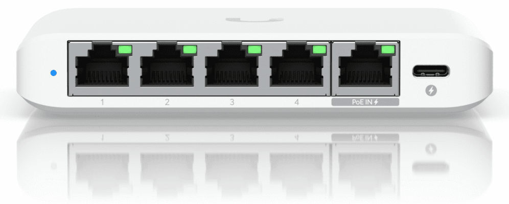 Ubiquiti UniFi Flex Mini 2.5G Gestionado 2.5G Ethernet (100/1000/2500) Energía sobre Ethernet (PoE) Escritorio Blanco