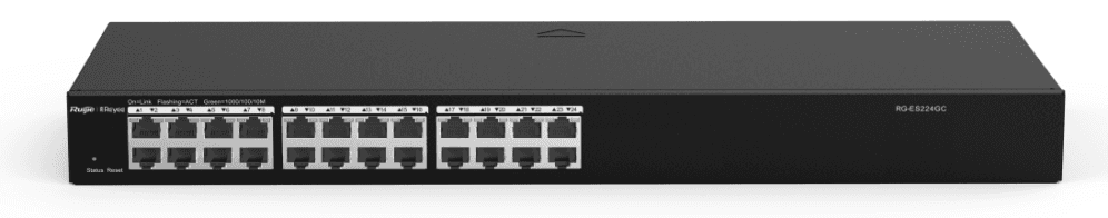 Ruijie Networks RG-ES224GC-V2 switch Gestionado Gigabit Ethernet (10/100/1000) Negro