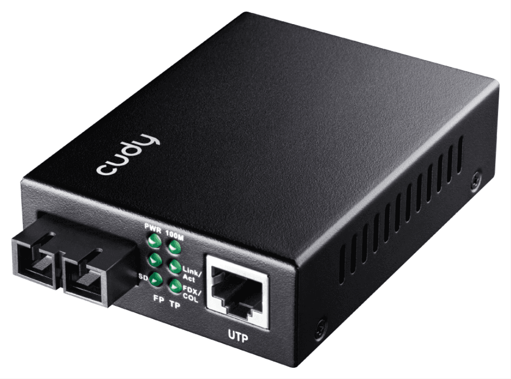 Cudy MC100GSA-20 convertidor de medio 1000 Mbit/s 1310 nm Monomodo Negro