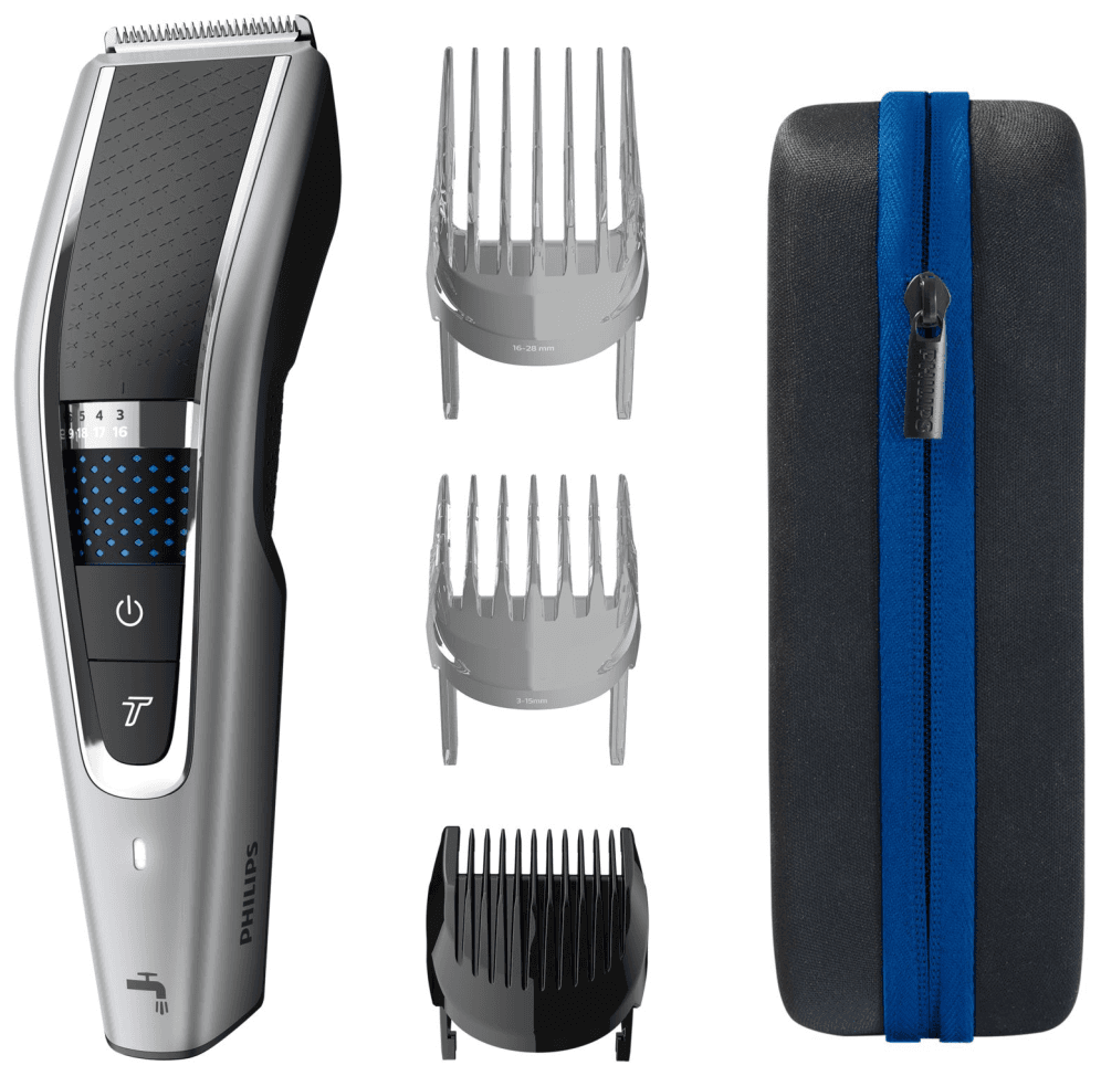 Philips 5000 series HC5650/15 cortadora de pelo y maquinilla Negro, Plata 28 Ión de litio