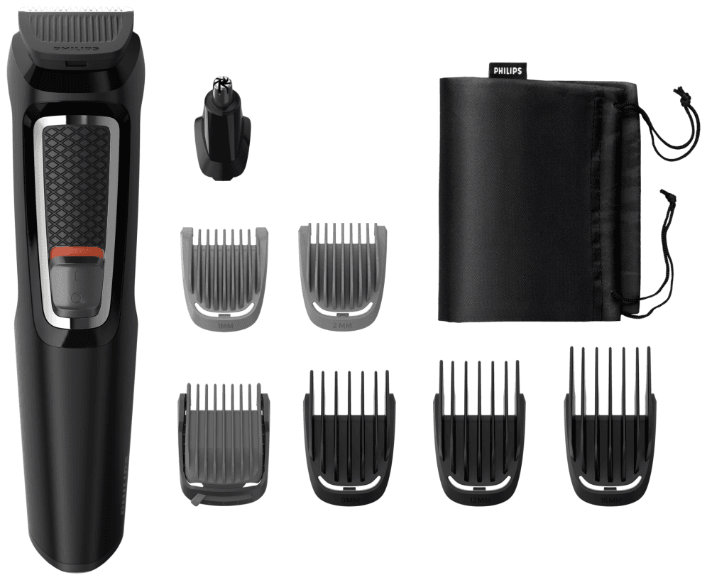 Philips MULTIGROOM Series 3000 Cara y cabello 8 en 1 con 8 herramientas