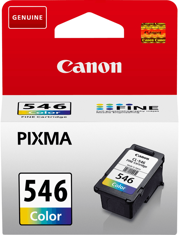 Canon CL-546 cartucho de tinta 1 pieza(s) Original Rendimiento estándar Cian, Magenta, Amarillo