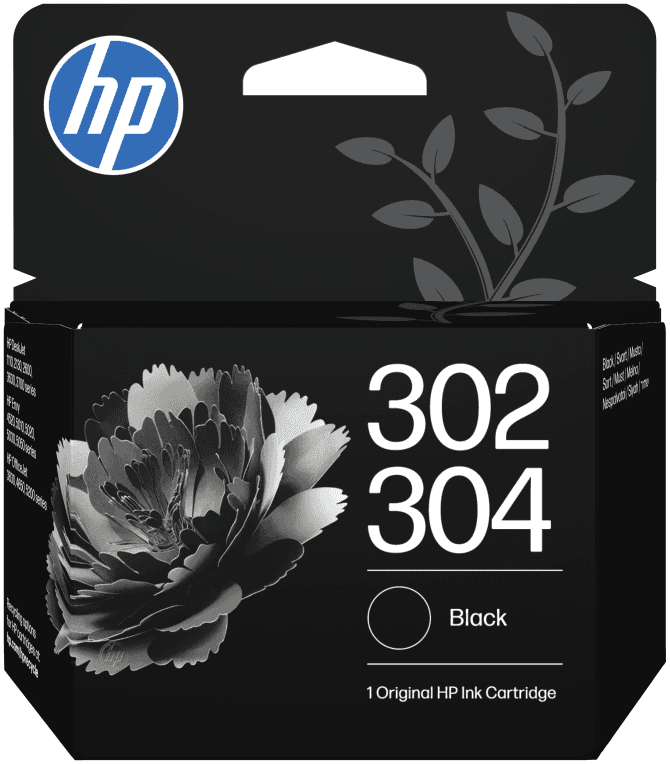 HP Paquete combinado de 2 cartuchos de tinta negra/tricolor 302/304
