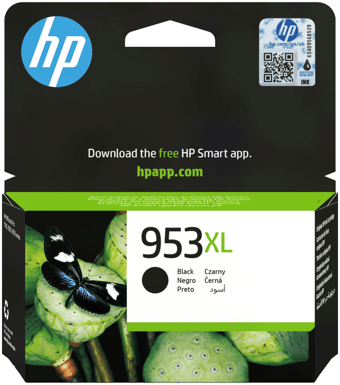HP Cartucho de tinta Original 953XL de alto rendimiento negro