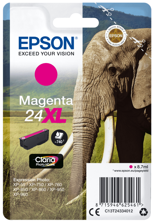 Epson Elephant Cartucho 24XL magenta