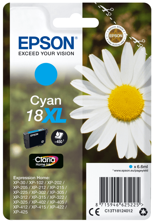 Epson Daisy Cartucho 18XL cian