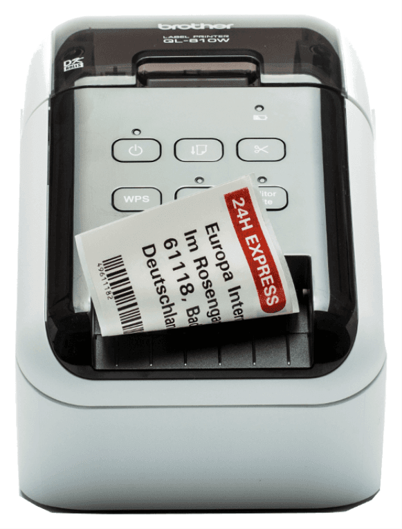 Brother QL-810W impresora de etiquetas Térmica directa Color 300 x 600 DPI 176 mm/s Inalámbrico y alámbrico DK Wifi