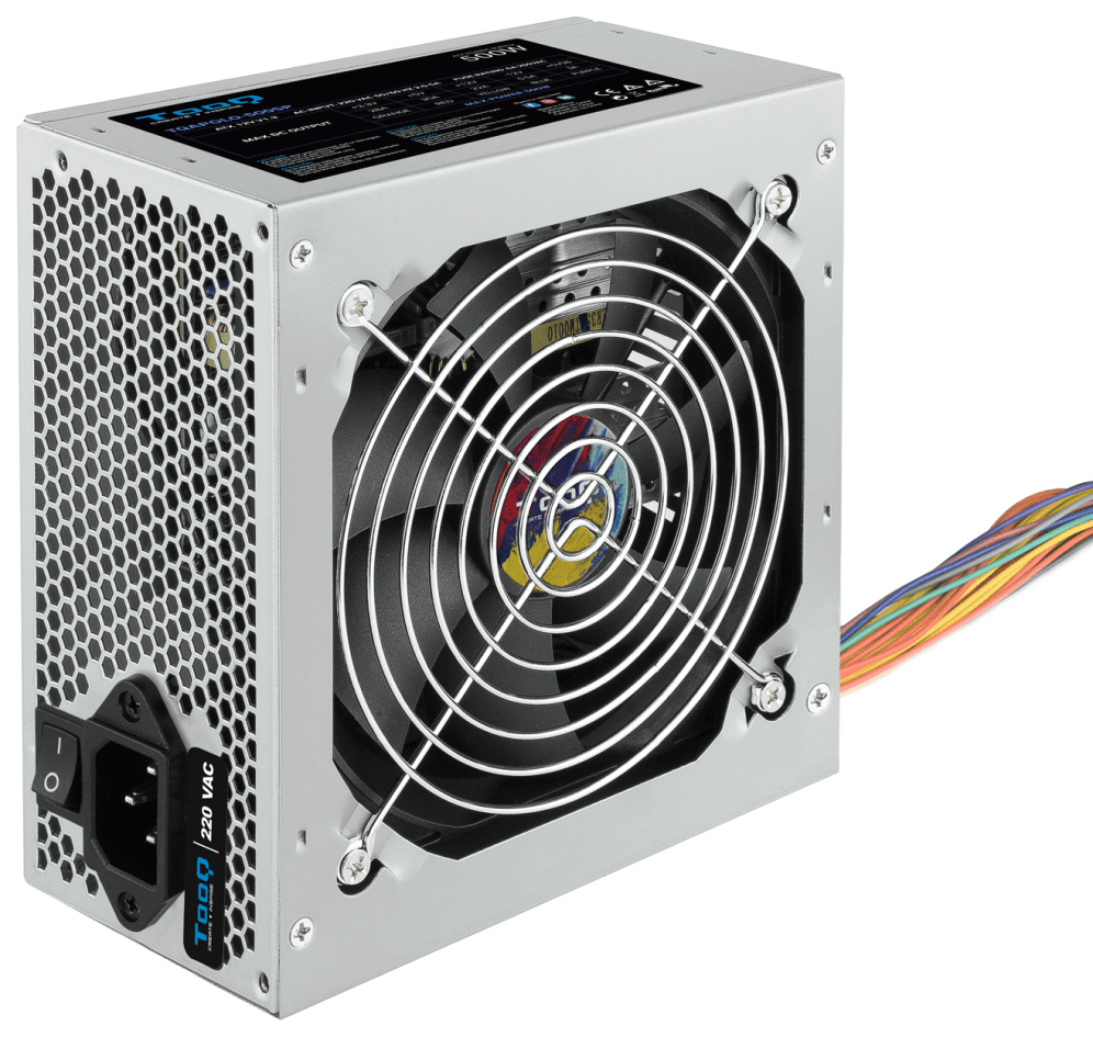 TooQ TQAPOLO-500SP unidad de fuente de alimentación 500 W 20+4 pin ATX ATX Plata