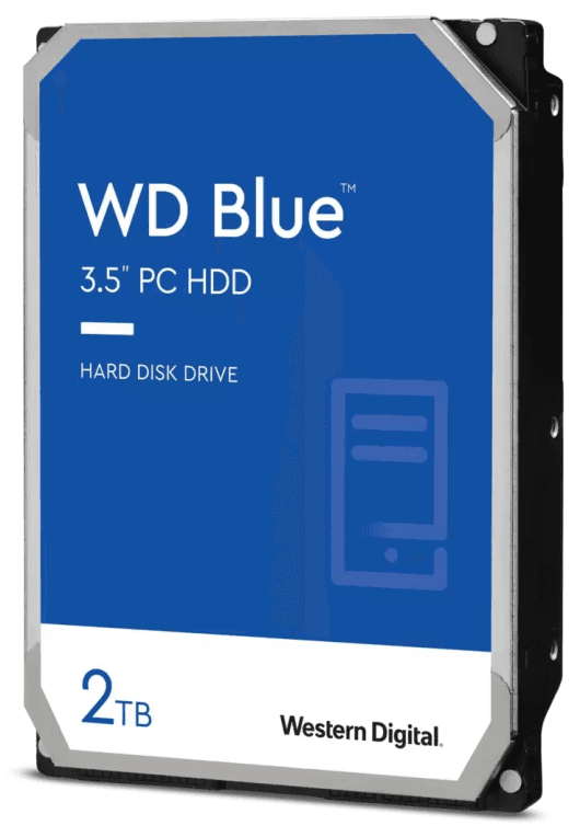 Western Digital Blue disco duro interno 2 TB 7200 RPM 256 MB 3.5" SATA