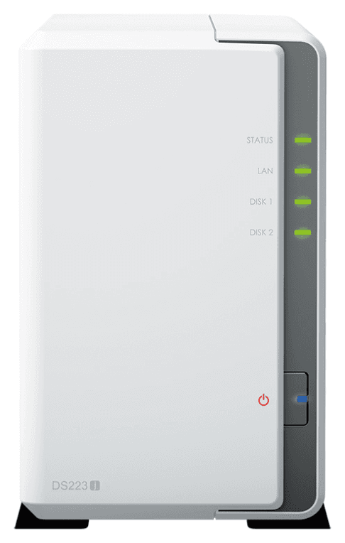 Synology DiskStation DS223J servidor de almacenamiento NAS Escritorio Realtek RTD1619B 1 GB DDR4 DiskStation Manager Blanco