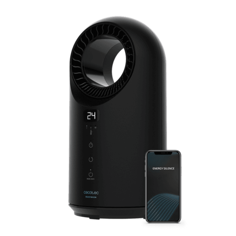 Cecotec ReadyWarm 8400 Bladeless Connected Interior Negro 1500 W Ventilador eléctrico