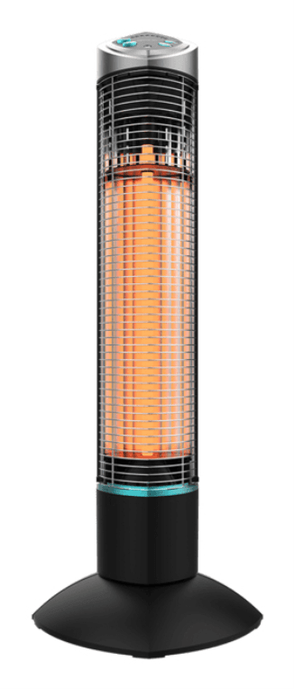 Cecotec ReadyWarm 1000 Power Tower Exterior Negro 1000 W Calefactor eléctrico halógeno