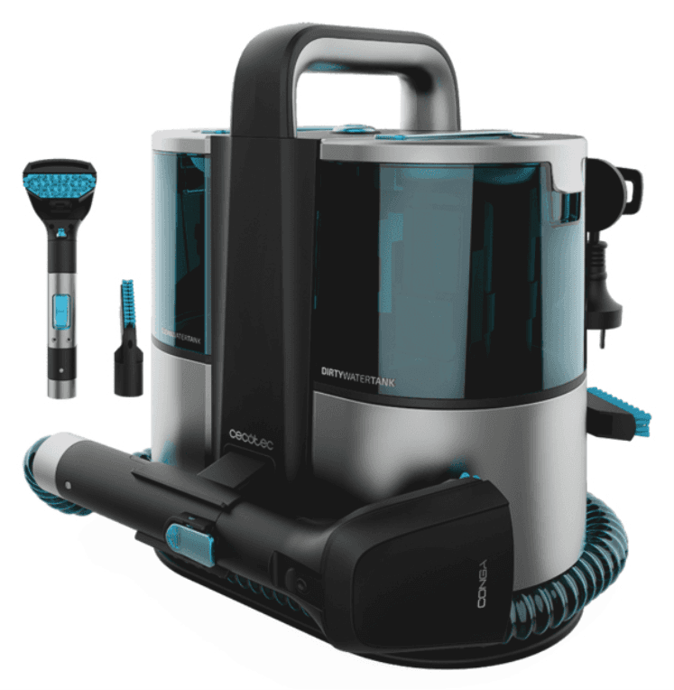 Cecotec Conga 4000 Carpet&Spot Clean XL máquina de limpieza de alfombras De mano Seca y húmeda Gris