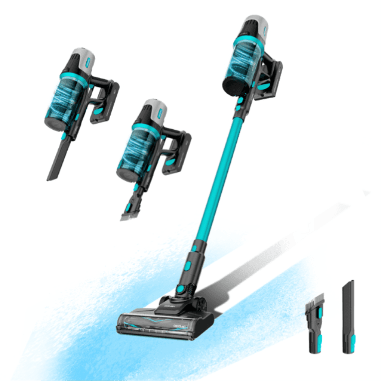 Cecotec Conga Rockstar 1500 Horizon Genesis XL Aspiradora escoba Batería Secar Sin bolsa Negro, Azul