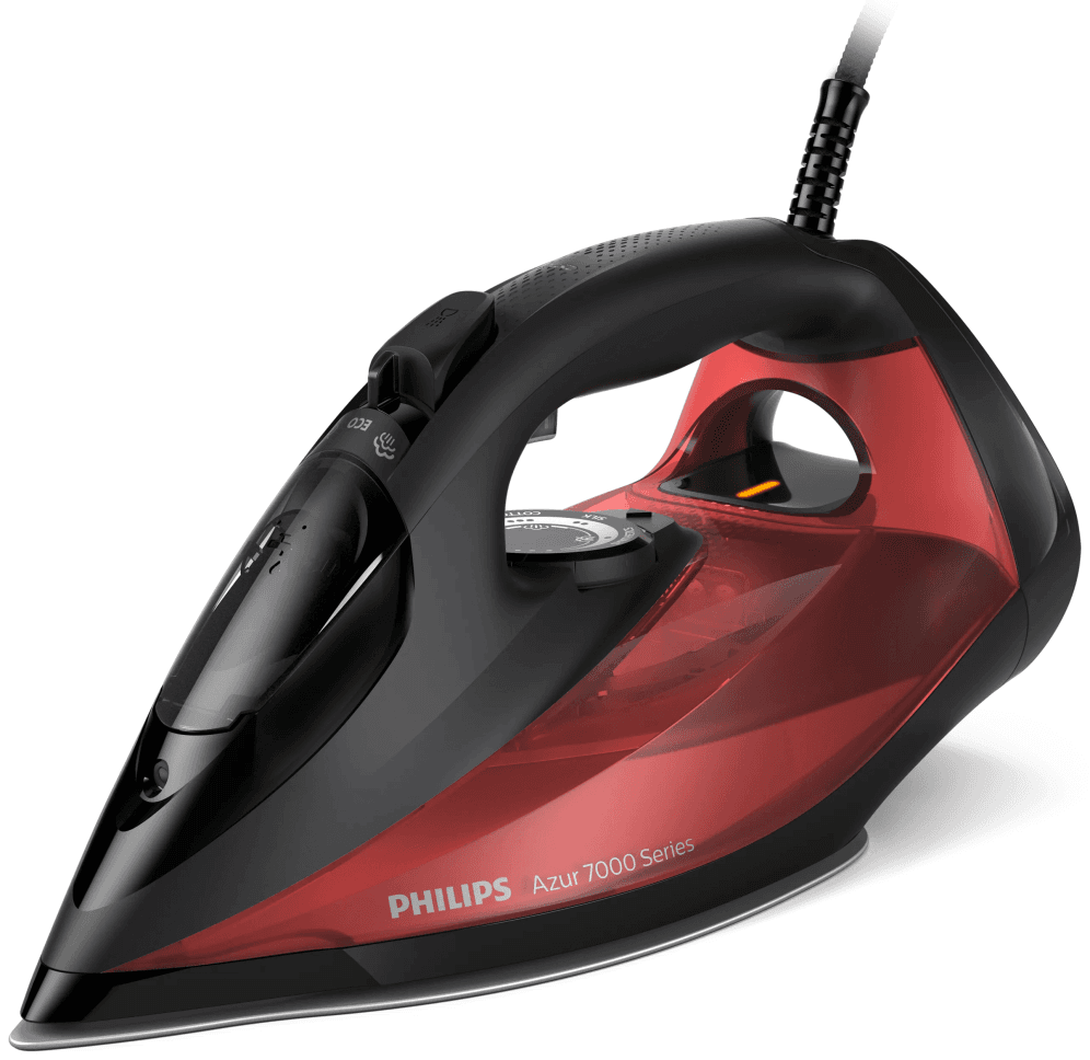 Philips 7000 series DST7022/40 Plancha de vapor HV en negro/rojo