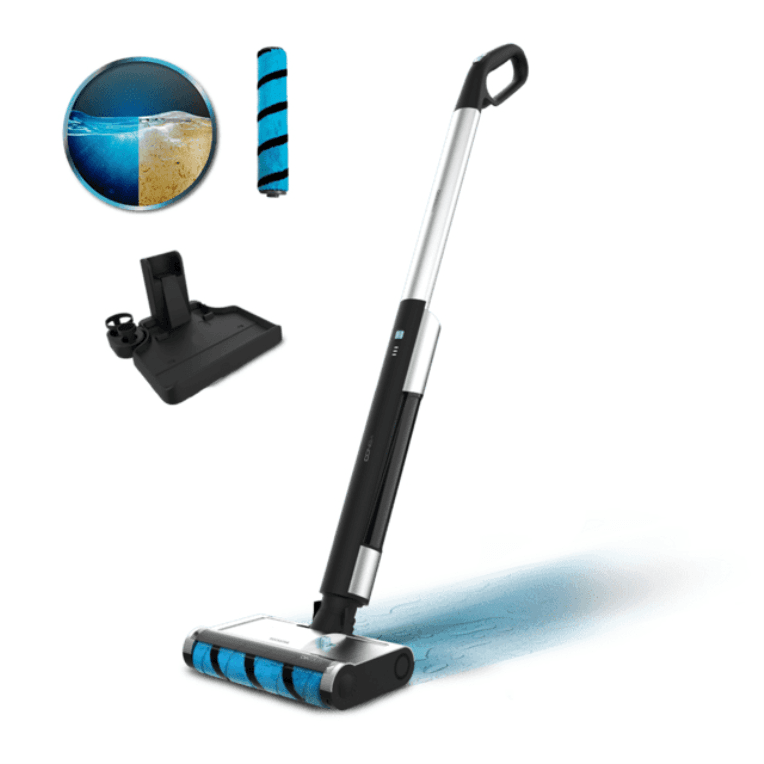 Cecotec FreeGo Wash Mopa eléctrica Batería Seca y húmeda Sin bolsa 40 W Negro, Azul