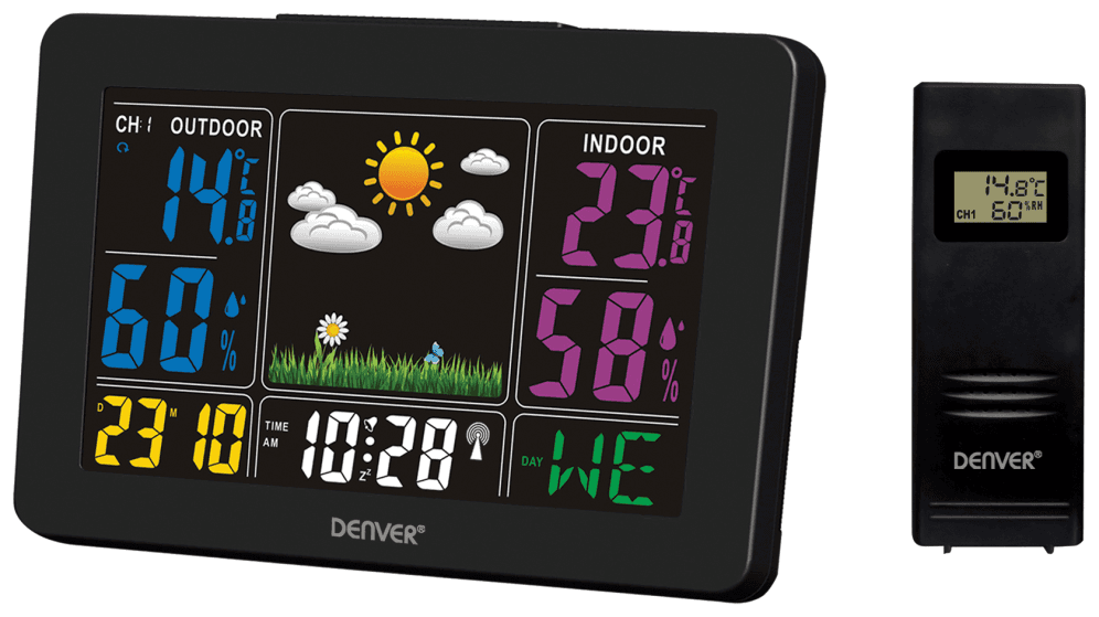 Denver WS-540BLACK estación meteorológica digital Negro AC/Batería